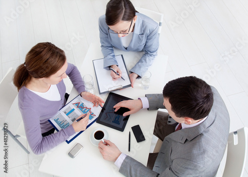 Photo: Teamwork in the office Teamwork in the office