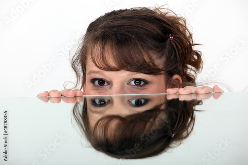 Photo: Mirror image of a woman Mirror image of a woman