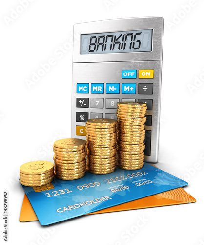 Illustration: 3d banking concept 3d banking concept