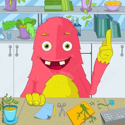 Vector: Funny Monster. Funny Monster.