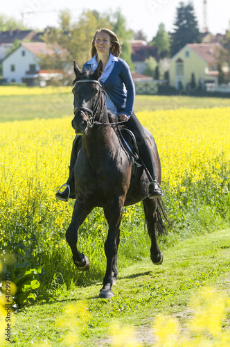 Photo: Reiten in leichtem Trab Reiten in leichtem Trab