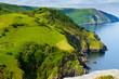 English coastline at North Devon near Lynmouth