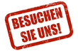 Grunge Stempel rot BESUCHEN SIE UNS!