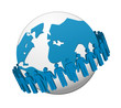 global Business team Network vector