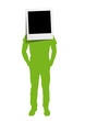 Vector polaroid insert man's face