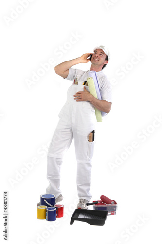 Photo: Male painter decorator Male painter decorator