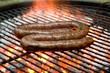Photo: Tradtional South African braai barbecue borewors sausage on fire Tradtional South African braai barbecue borewors sausage on fire