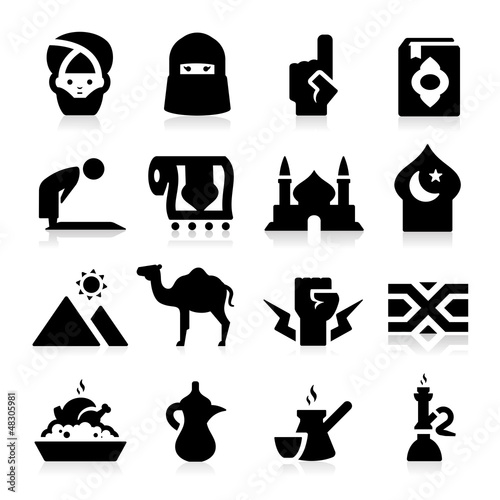 Vector: Arabian Culture Icons Arabian Culture Icons