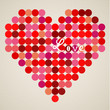 Vector retro heart