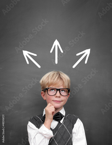 Photo: Child at the Blackboard Child at the Blackboard