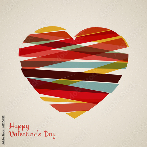 Vector: Vector retro heart Vector retro heart