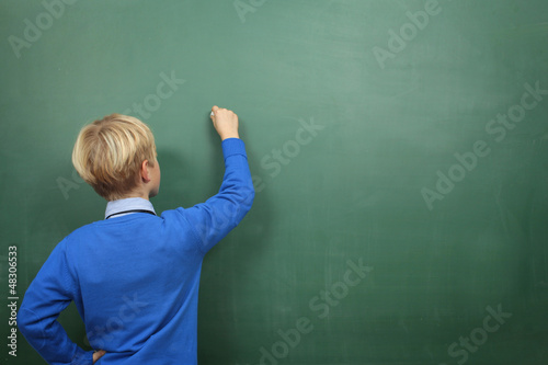 Photo: Child at the Blackboard Child at the Blackboard