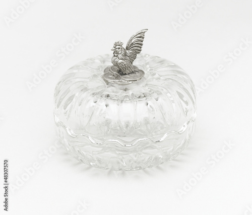 Photo: Multi purpose glass box; for keeping jewelry, coins or candy Multi purpose glass box; for keeping jewelry, coins or candy