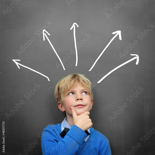 Photo: Child at the Blackboard Child at the Blackboard