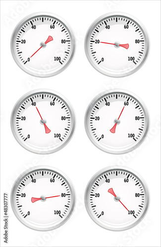 Vector: special manometer on white background special manometer on white background