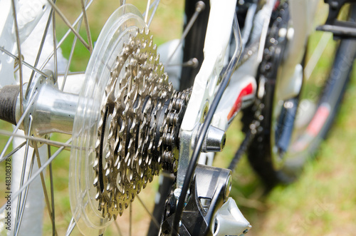 Photo: Part of the Mountain Bike wheel Part of the Mountain Bike wheel