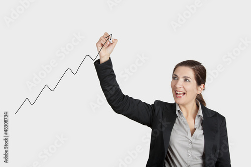 Photo: Drawing a chart Drawing a chart