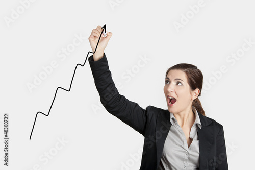 Photo: Drawing a chart Drawing a chart