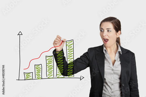 Photo: Drawing a chart Drawing a chart