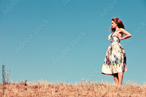 Photo: woman on hill woman on hill