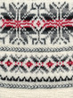 ornament on knitted scarf