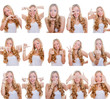 different facial expressions