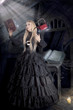Sorceress in a beautiful dress