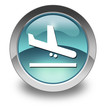 Light Blue Glossy Pictogram "Airport Arrivals"