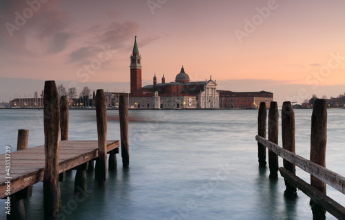 Photo: venetian landscape at sunset venetian landscape at sunset