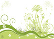 Ranke, Löwenzahn, Pusteblume, Hintergrund