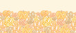 Vector pretzels horizontal seamless pattern background ornament