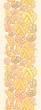 Vector pretzels vertical seamless pattern background ornament