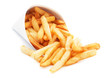 French fries isolated on white