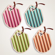 striped labels