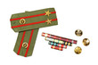 Epaulettes, medal ribbon and buttons