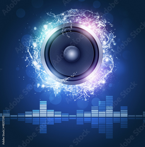 Illustration: Loud Speaker Music Poster Loud Speaker Music Poster