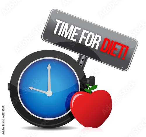 Illustration: time for diet time for diet