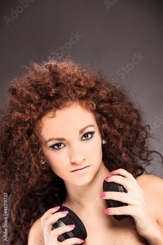 Photo: Portrait of sexy Female Deejay Portrait of sexy Female Deejay