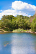 Crimea landscape. Lake.