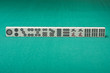 Smooth table surface with a mahjong on it
