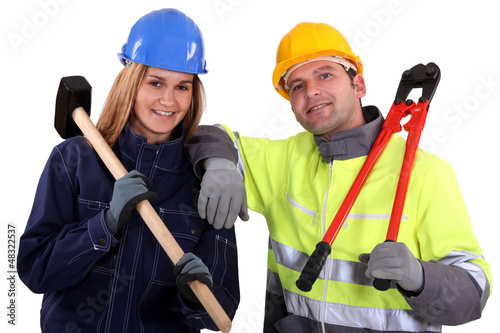 Photo: We work as a couple. We work as a couple.