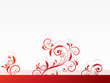 Illustration: Floral frame with swirls and place for text Floral frame with swirls and place for text