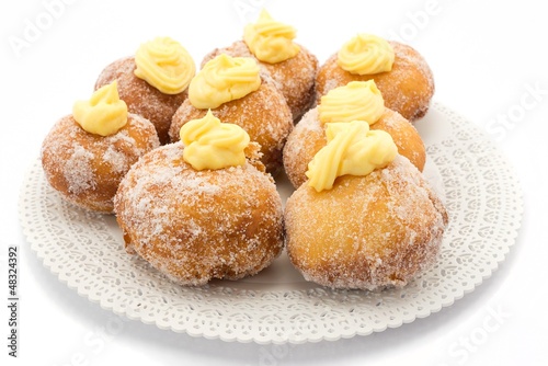 Photo: Krapfen with the cream Krapfen with the cream