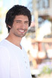 Young man smiling