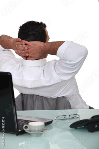 Photo: Businessman taking a break Businessman taking a break