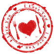 Vector: love stamp love stamp