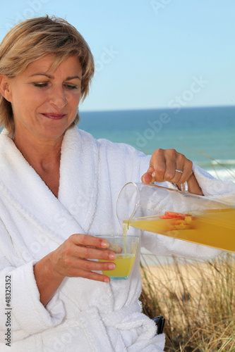 Photo: Woman by the sea Woman by the sea