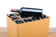 Case of Wine with Bottle on Top