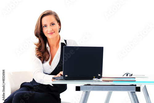 Photo: working on computer working on computer