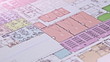 Blueprint. Track shot over a architecture blueprint.